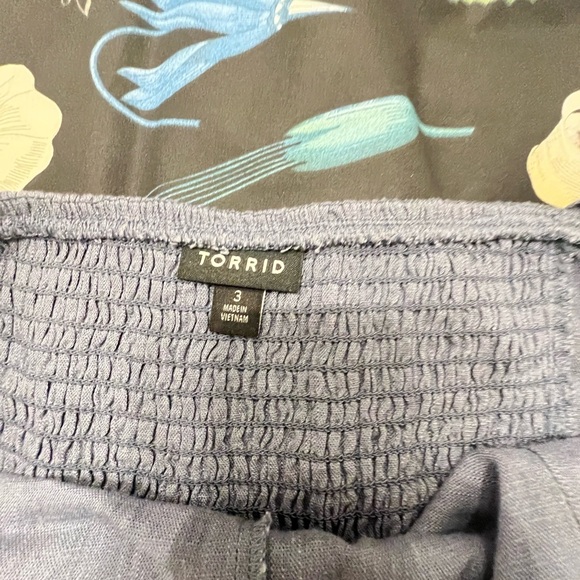 Torrid Crop Tank & Ankle Pant Sizes 3X & 18, Slate Blue - Picture 3 of 7